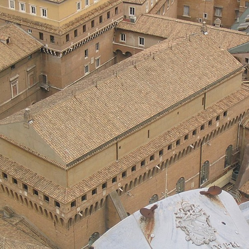 La Cappella Sistina vista dall'alto