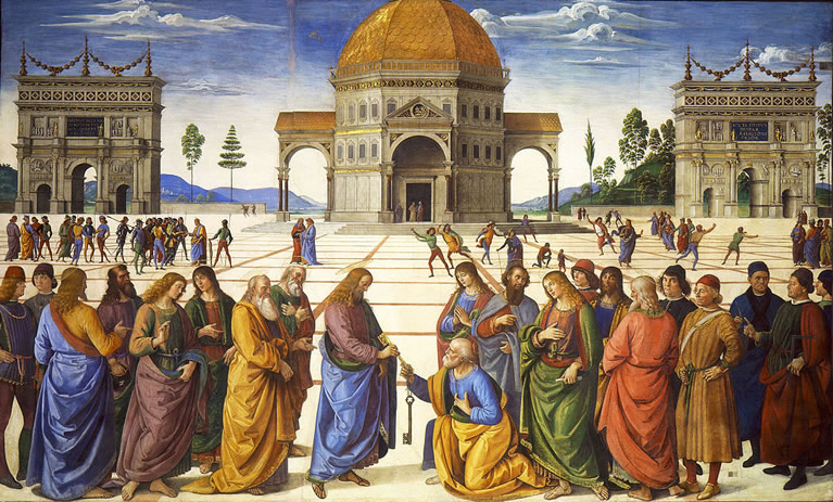 L'opera di Perugino, Consegna delle chiavi