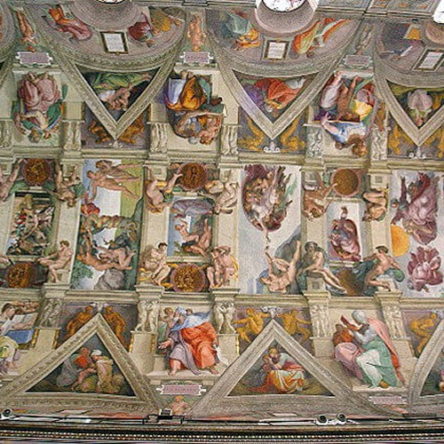 La Volta della Cappella Sistina dipinta da Michelangelo